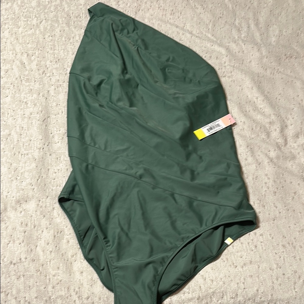 Summersalt Olive Sidestroke One-Piece Swimsuit Sz 18